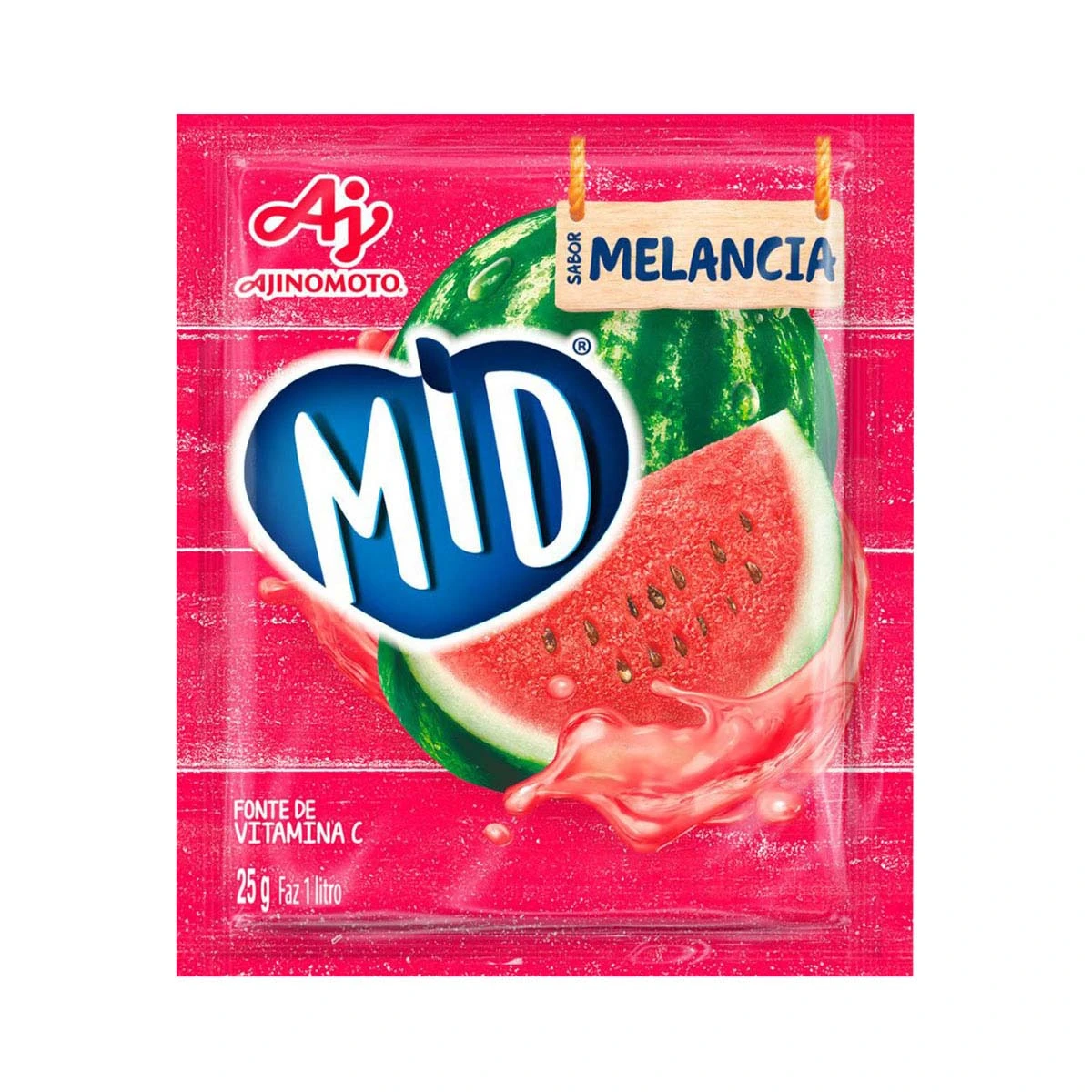 Refresco em Pó Mid Melancia 25g