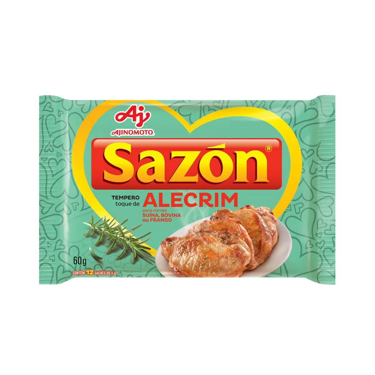 Tempero Pronto para Carne e Frango Sabor Toque de Alecrim com Sal Sazon 60g