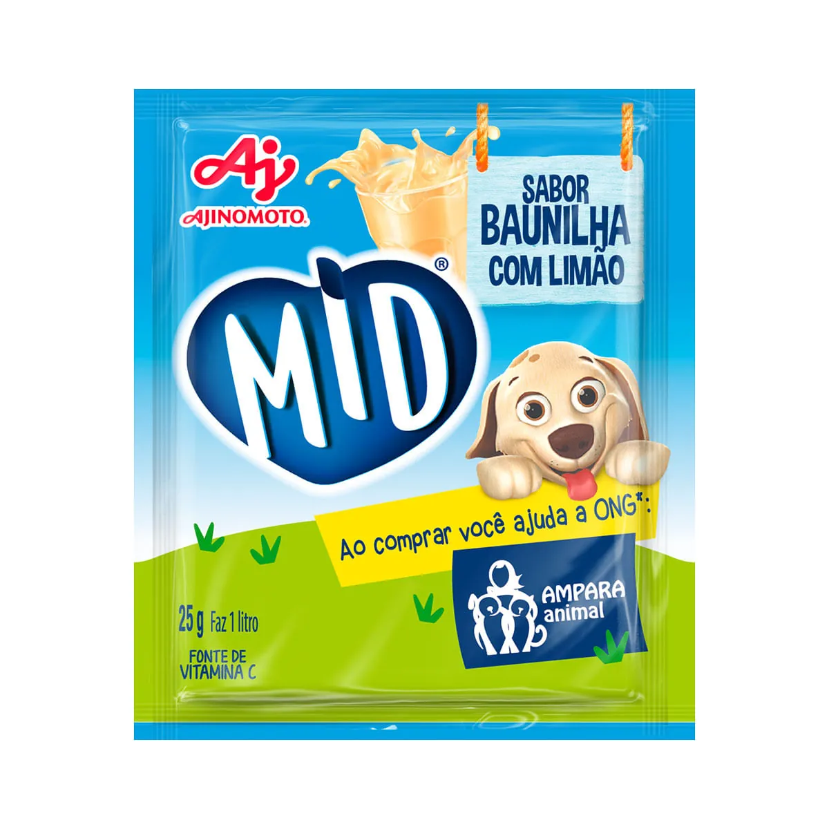 Refresco em Pó Mid Baunilha com Limão 25g