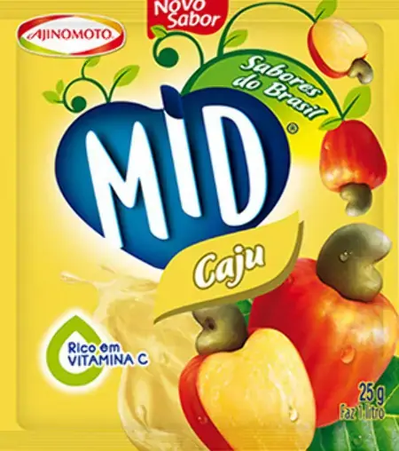 Refresco Em Po Sabor Caju 25g Mid