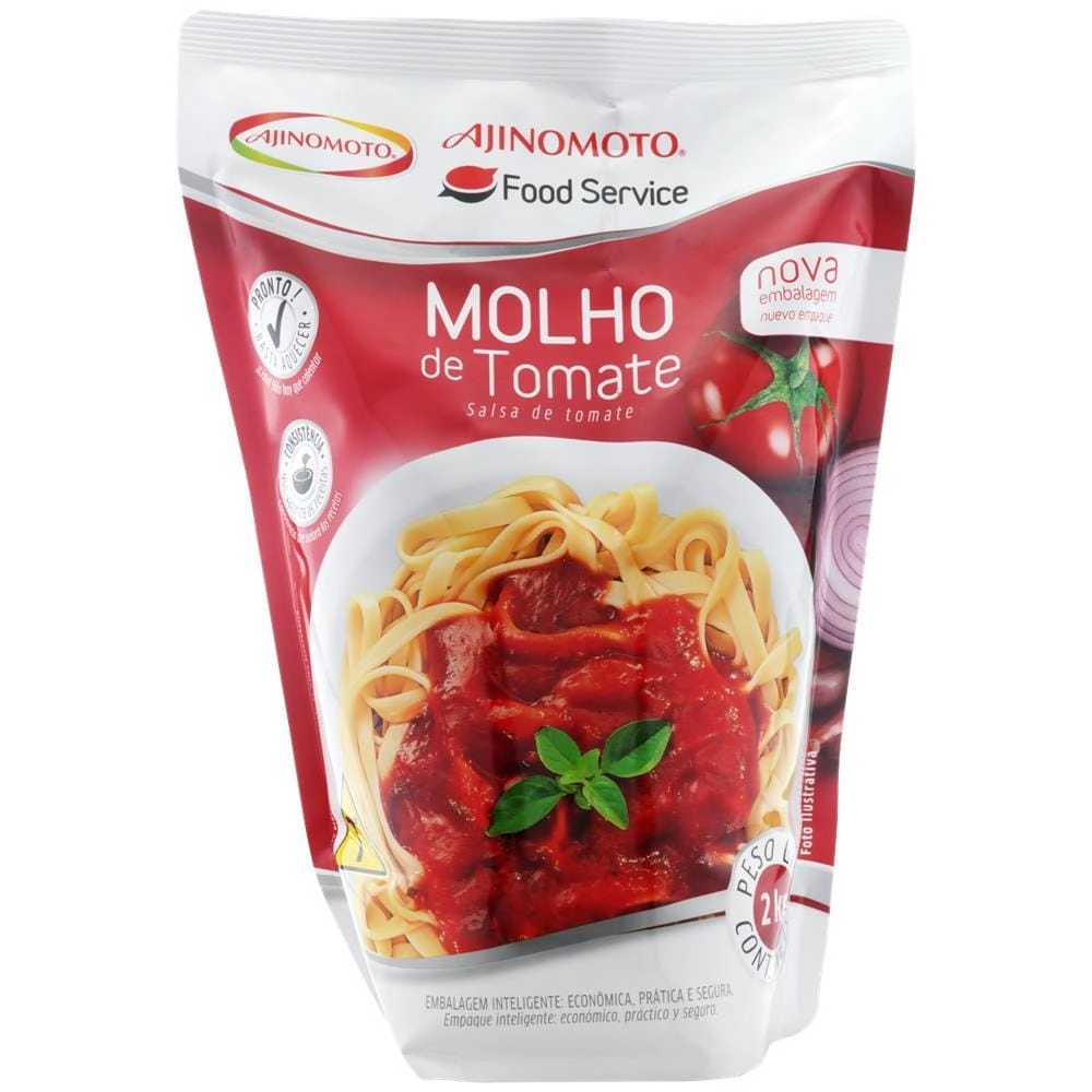 Molho De Tomate Ajinomoto Sachê 2kg