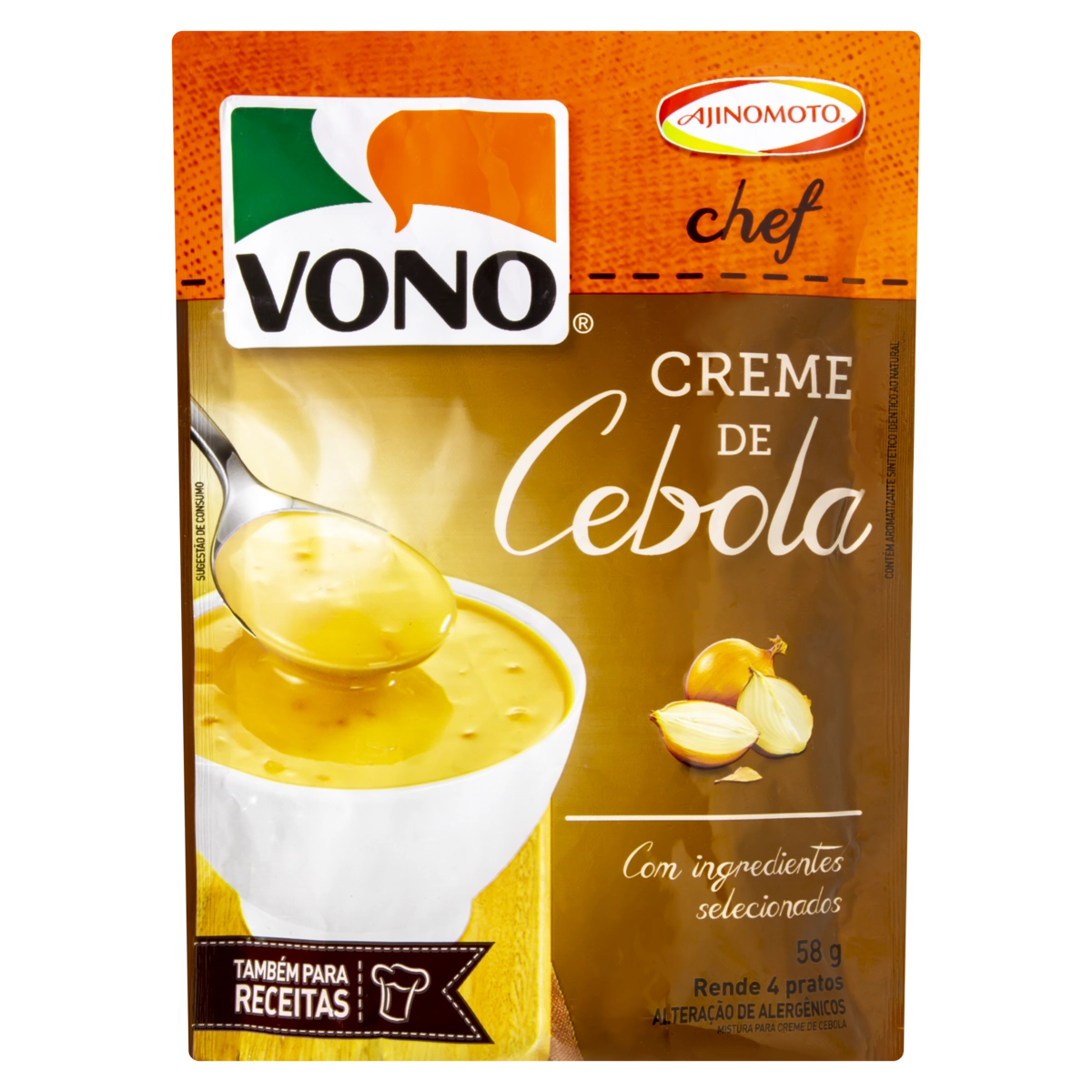 Sopa Vono Chef Creme De Cebola 12x58gr