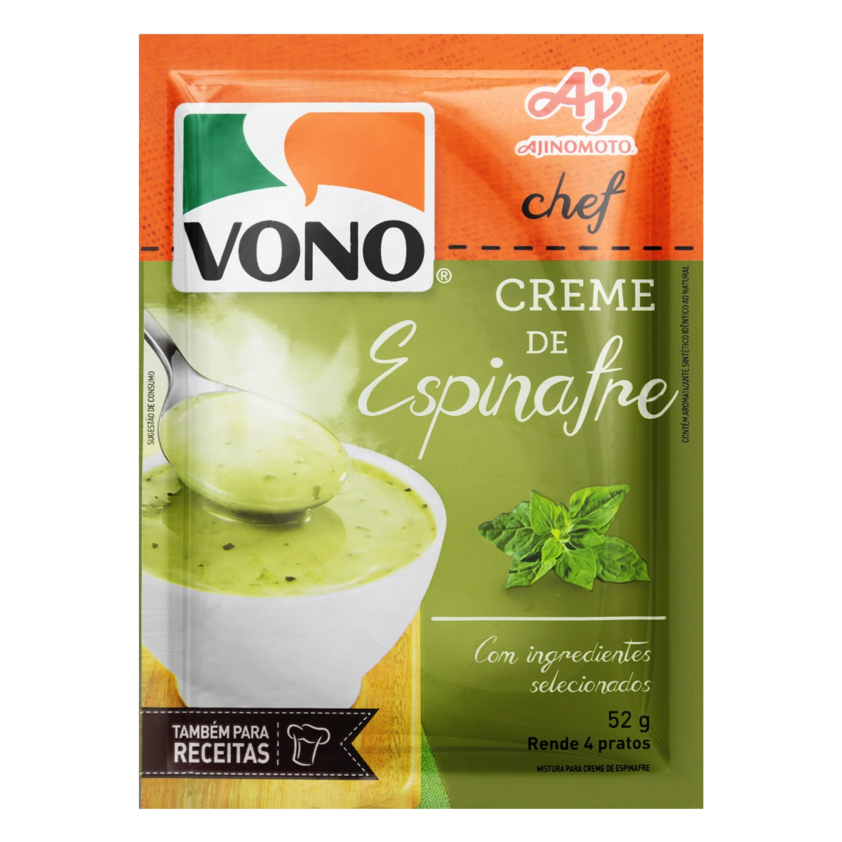 Vono Sopa Creme De Espinafre 52g