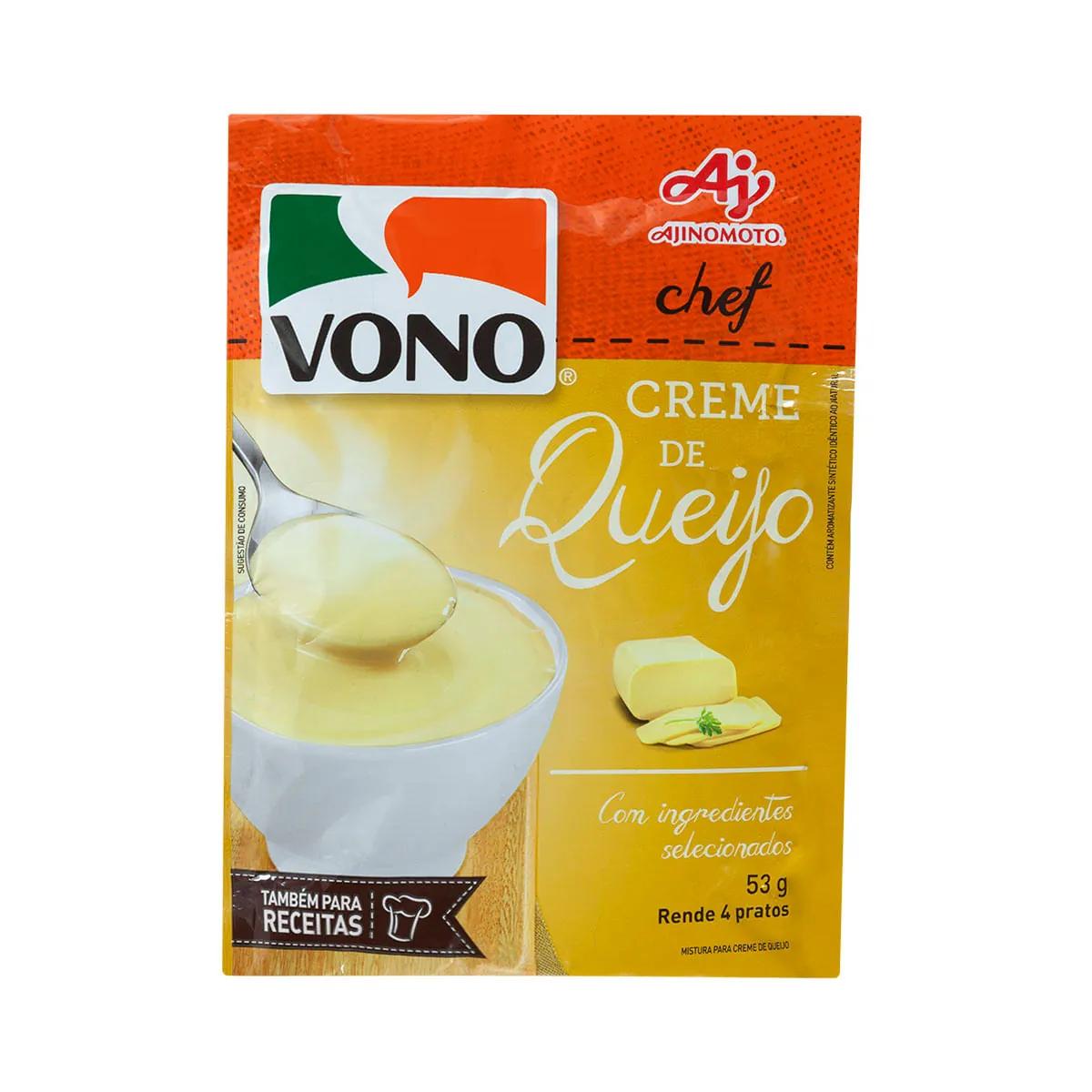 Sopa VONO® Chef Creme de Queijo 53g