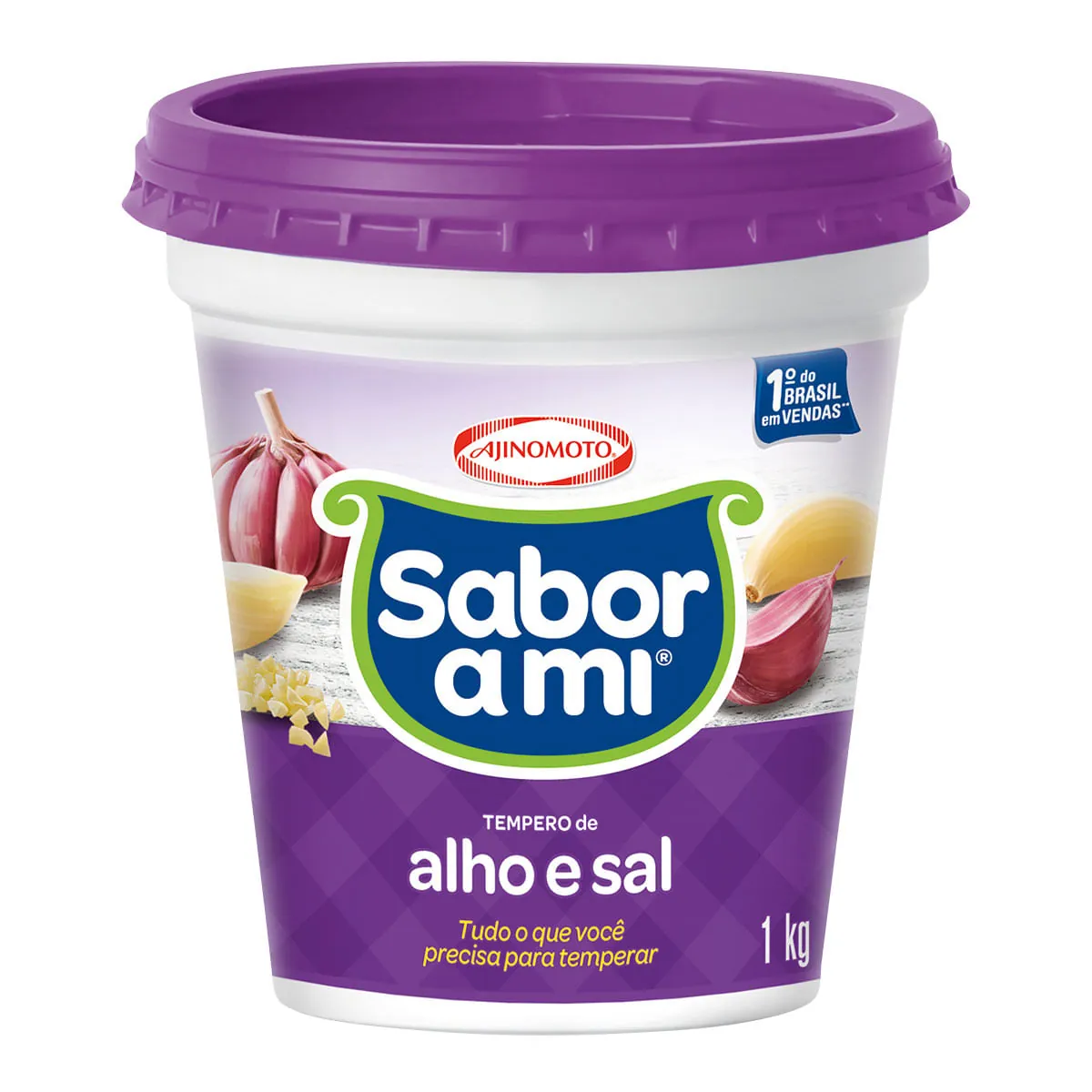 Tempero Alho E Sal Sabor A Mi Pote 1kg