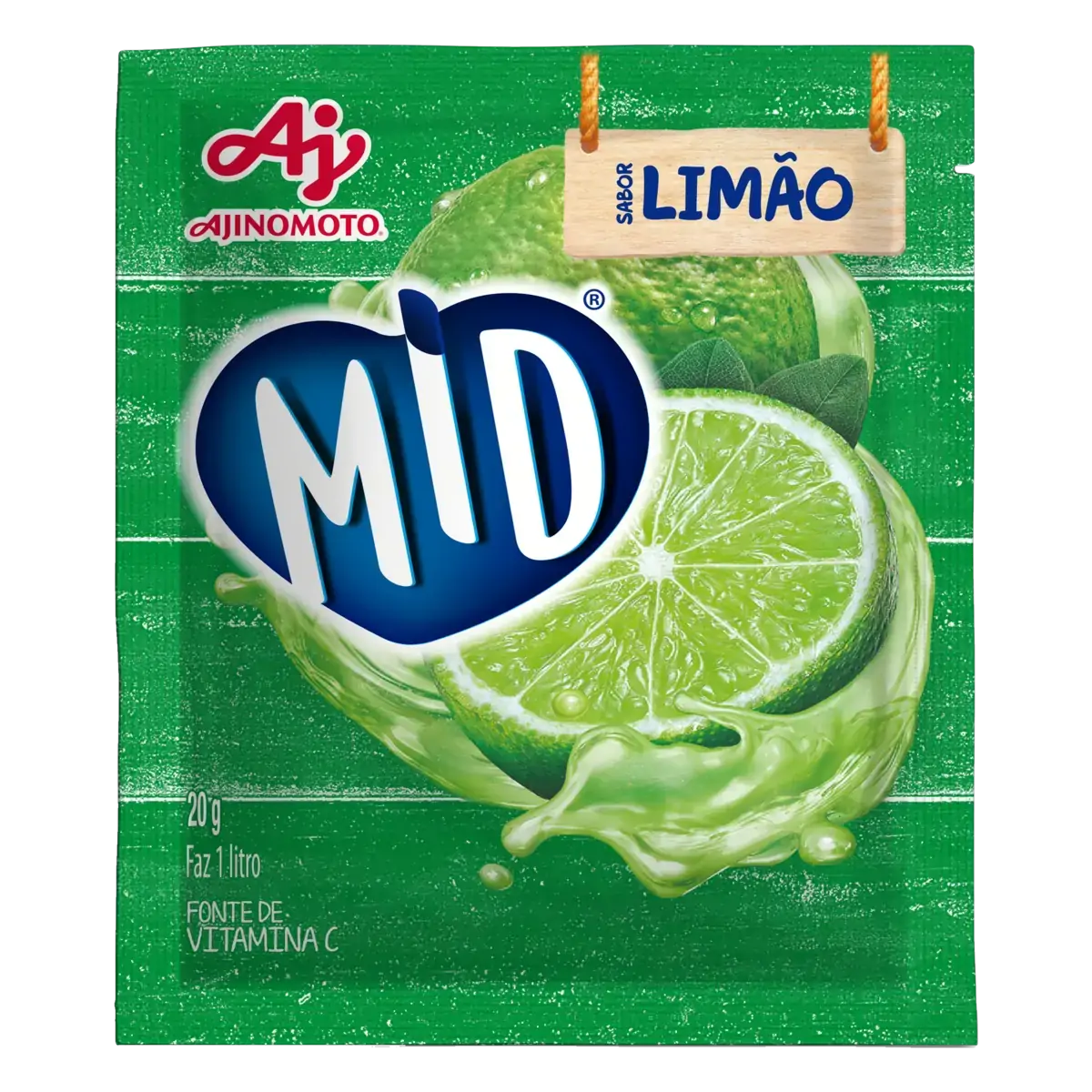 Refresco Em Pó Limão Mid Pacote 20g