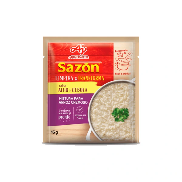 Tempero Sazon Tempera E Transforma 16g Alho E Cebola