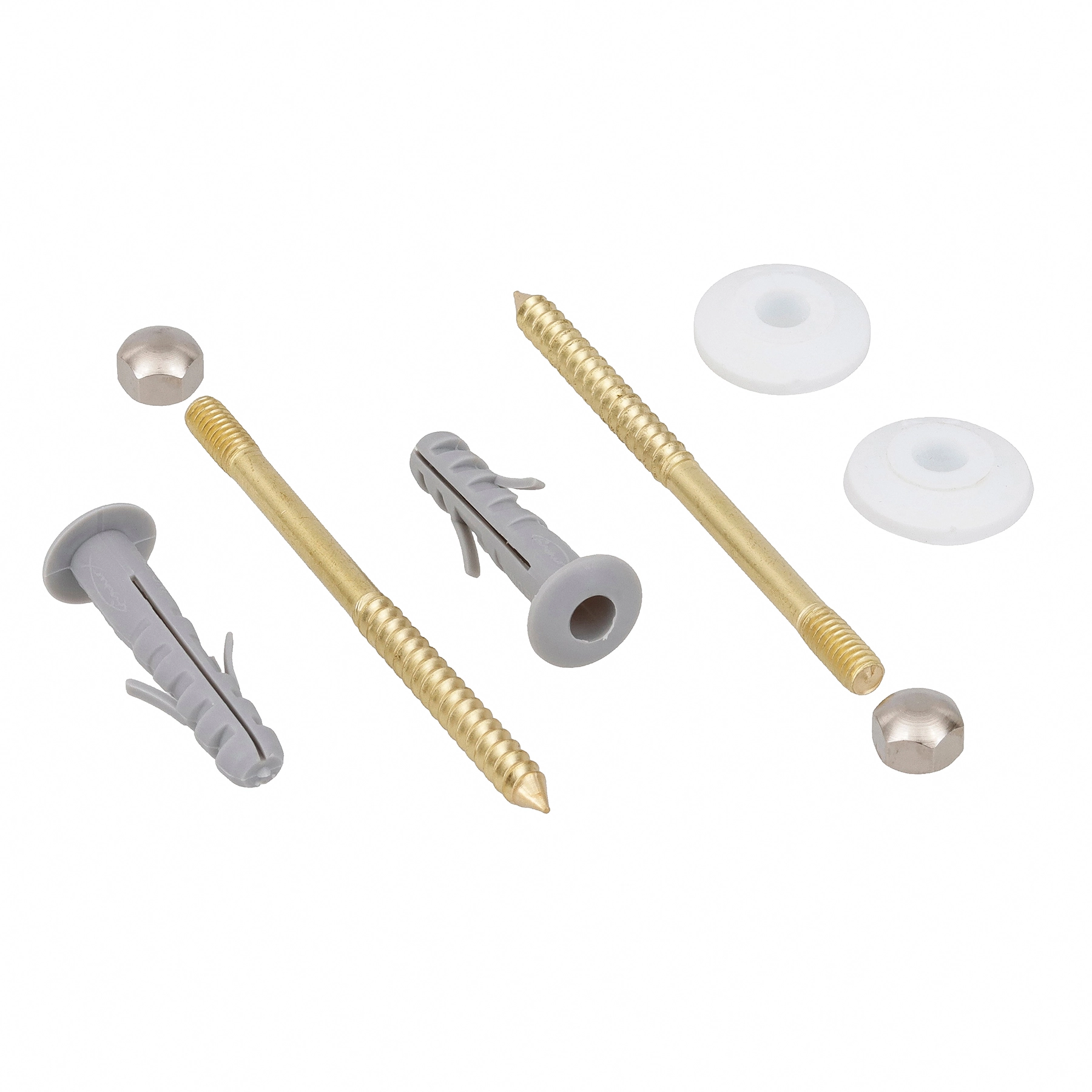 Bucha Nylon 8mm Fixação Sanitária S com Parafuso 2 peças Fischer
