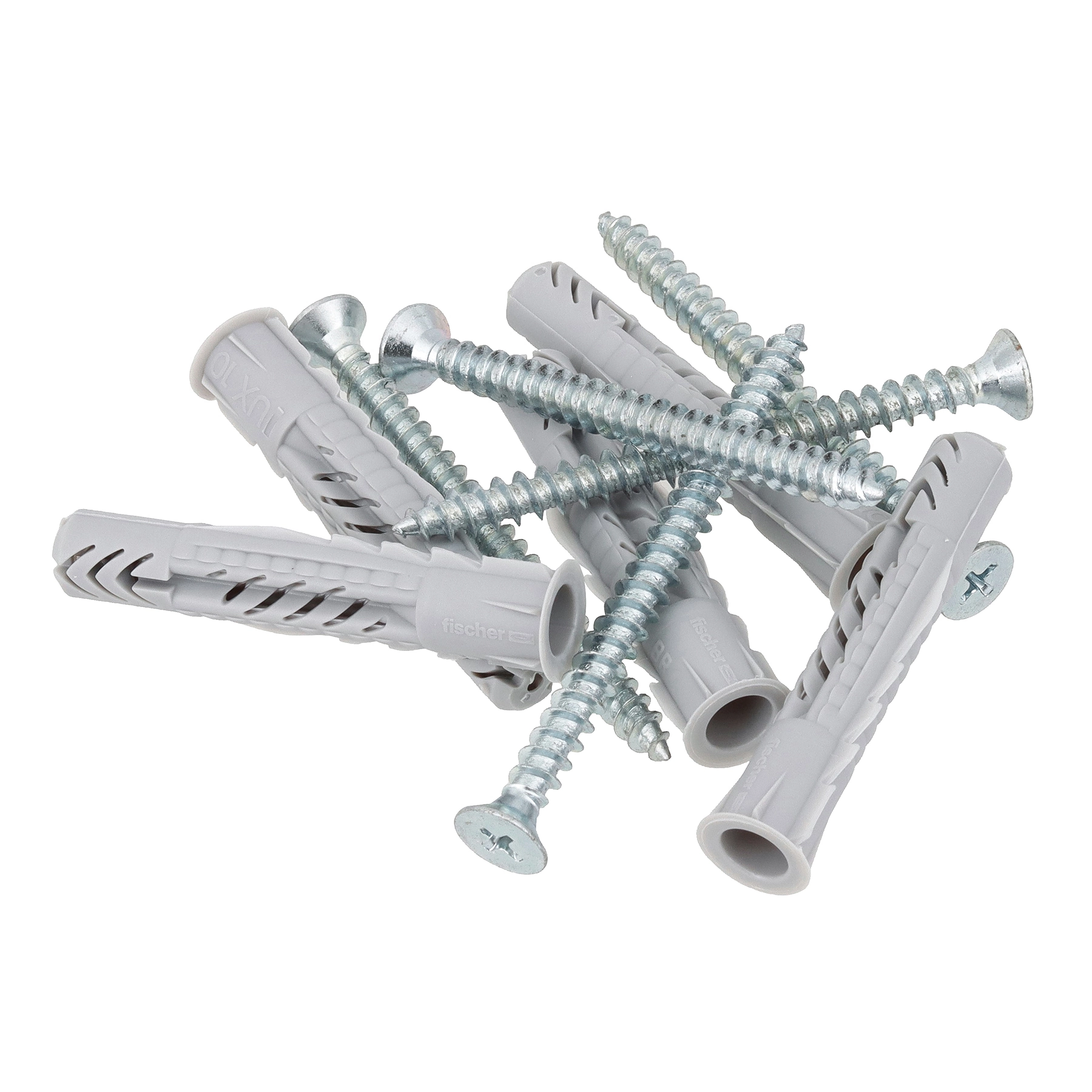 Bucha Nylon 10mm Universal UX com Parafuso 5 peças Fischer