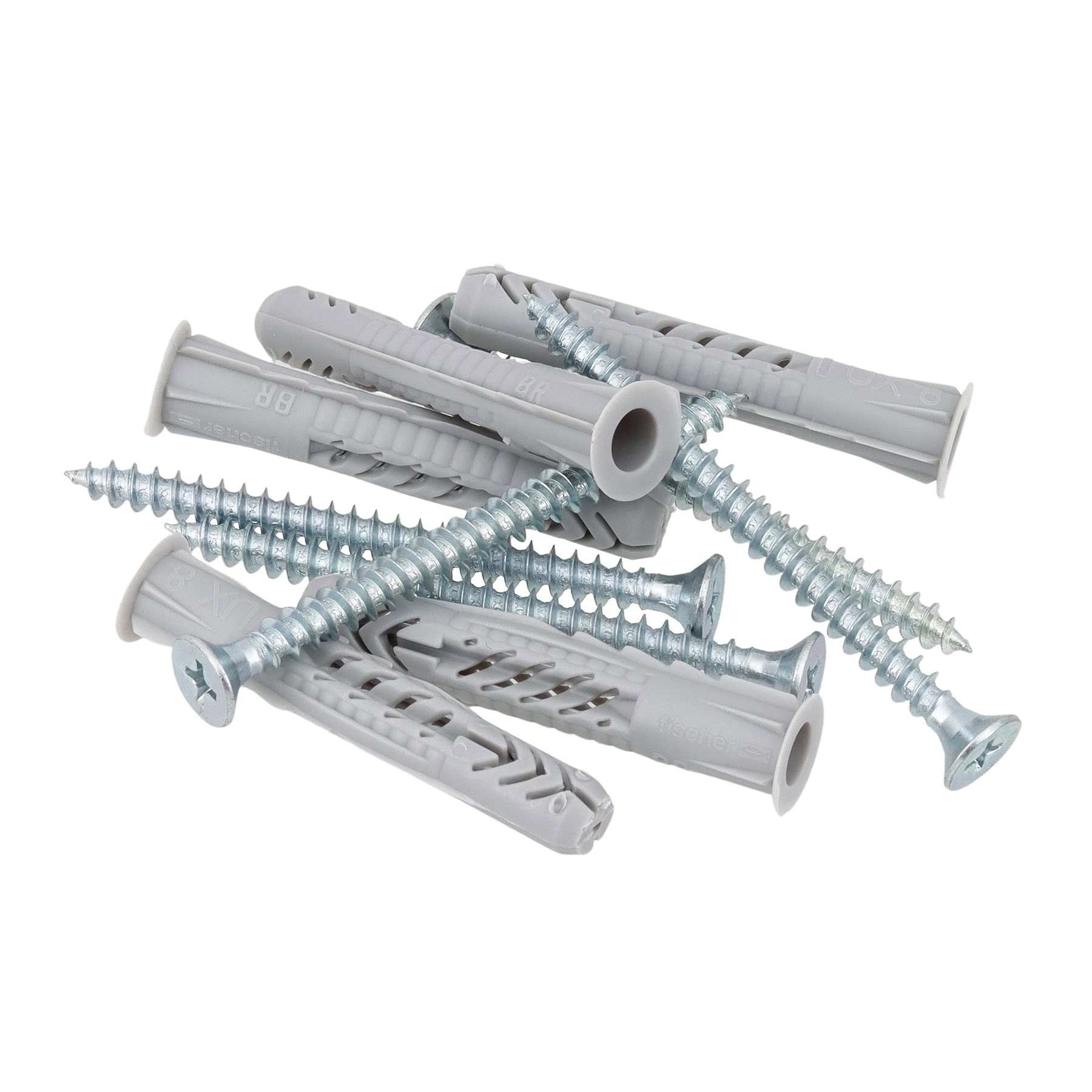 Bucha Nylon 8mm Universal UX com Parafuso 5 peças Fischer