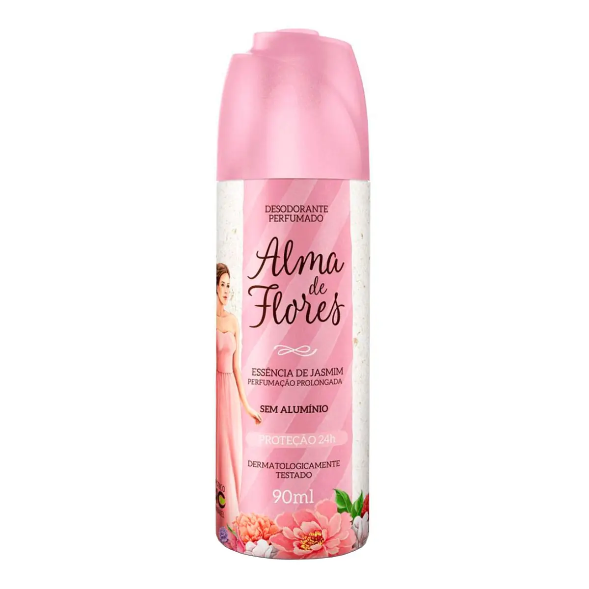 Desodorante Spray Alma De Flores 90ml Feminino Jasmim E Lavanda Unit