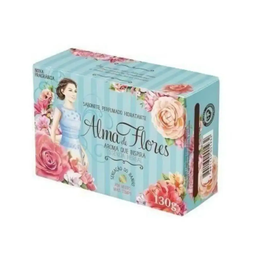 Sabonete Em Barra Perfumado Alma De Flores 130g Herbal Unit
