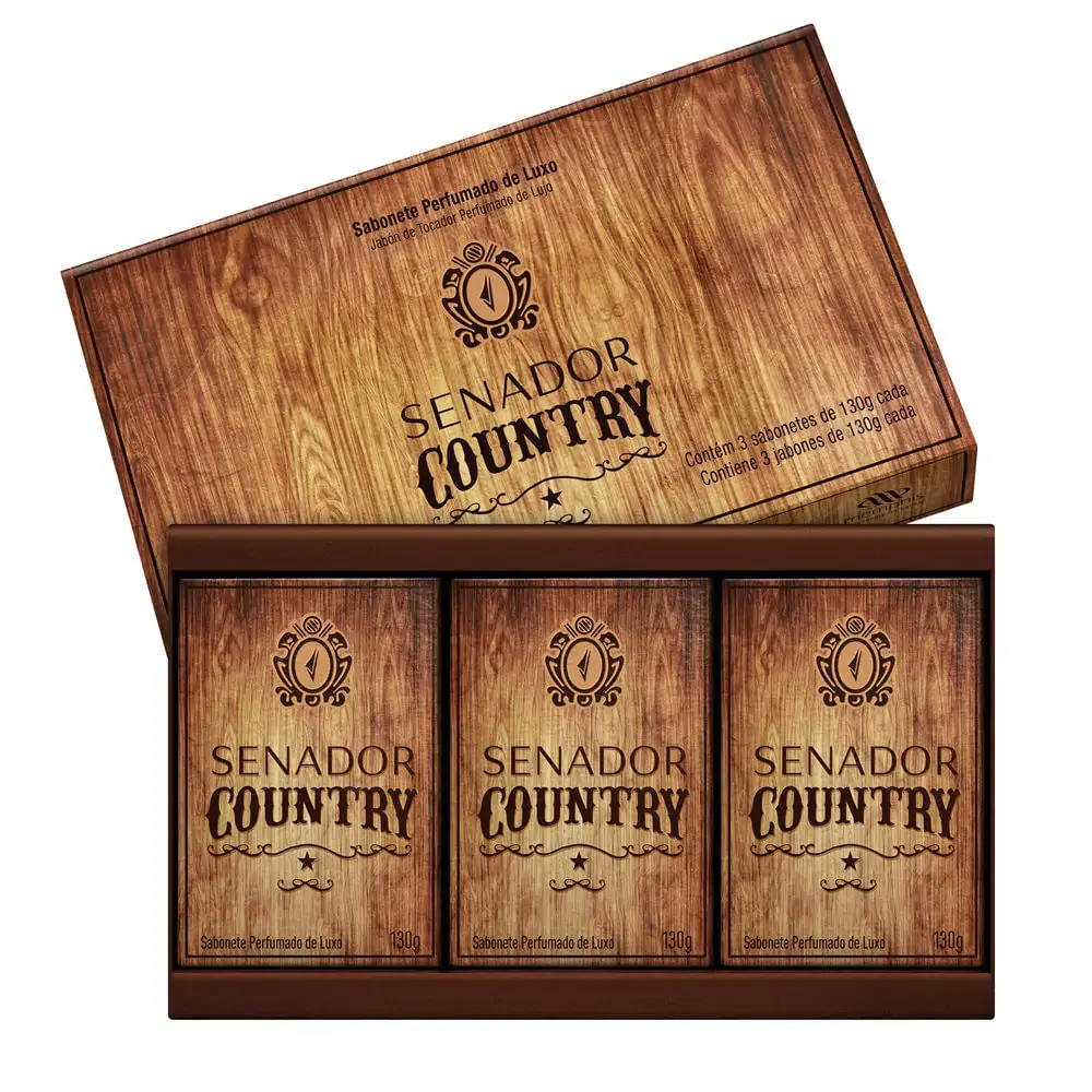 Sabonete Em Barra Perfumado Senador 130g Country