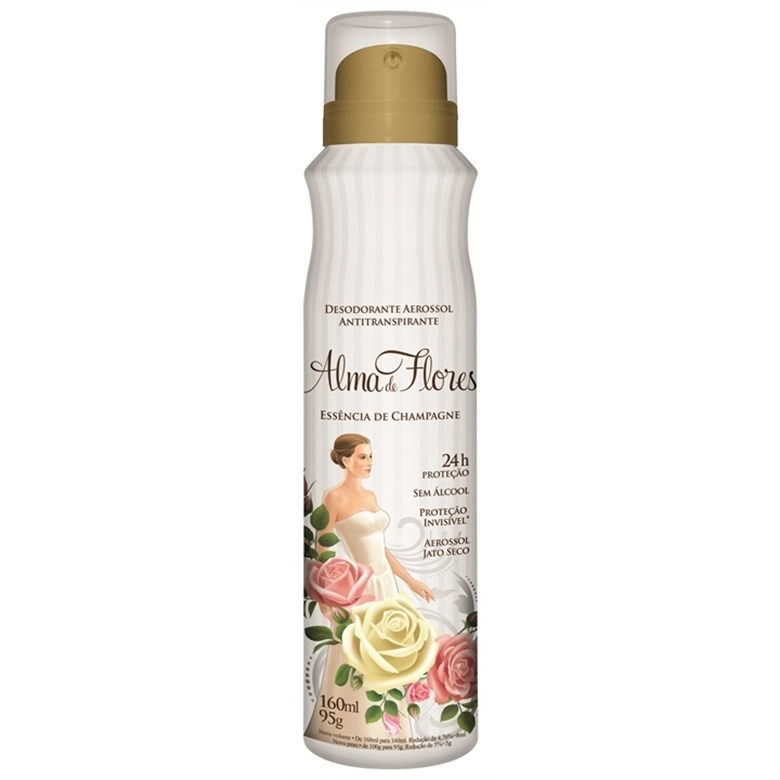Desodorante Aerosol Alma De Flores 160ml Champagne Unit