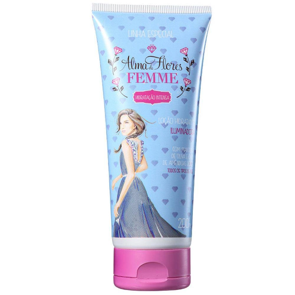 Loção Hidratante Iluminadora Alma De Flores Femme Bisnaga 200ml