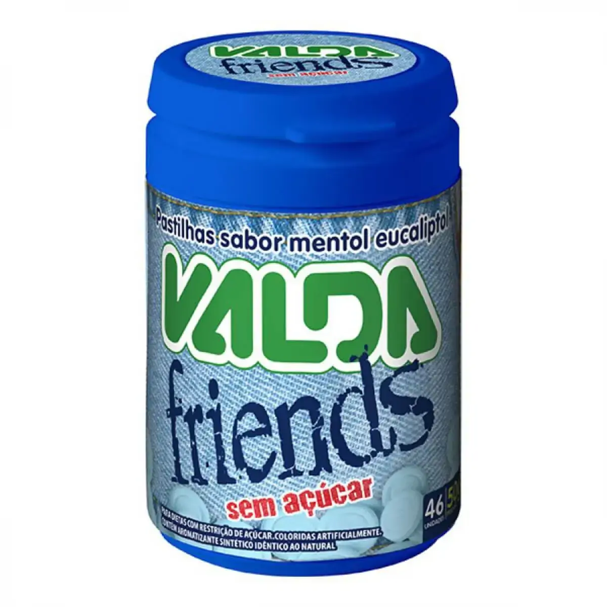 Pastilhas Valda Friends, Kit Com 6 Potes De 50g