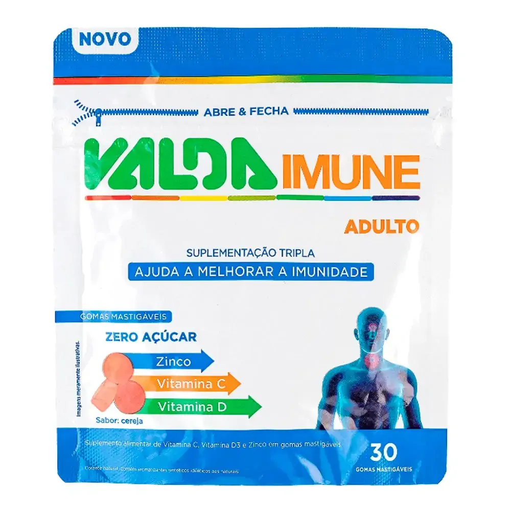 Gomas Mastigáveis Valda Imune Adulto 60g