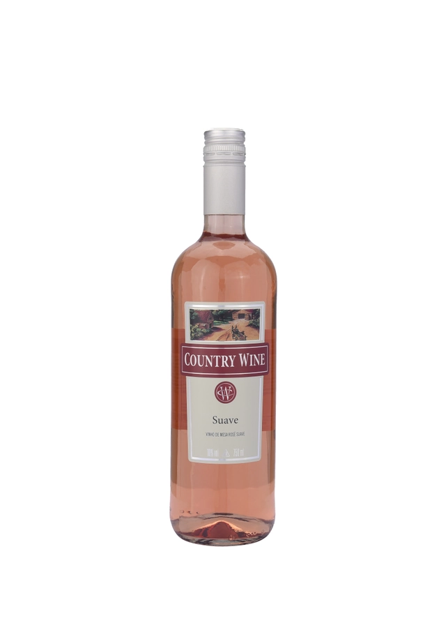 Vinho Brasileiro Rosé Suave Country Wine Serra Gaúcha Garrafa 750ml