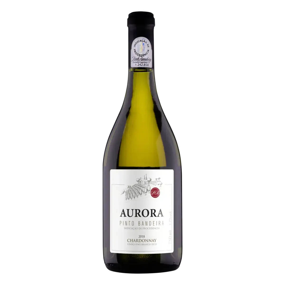 Vinho Brasileiro Branco Seco Aurora Chardonnay Pinto Bandeira Garrafa 750ml