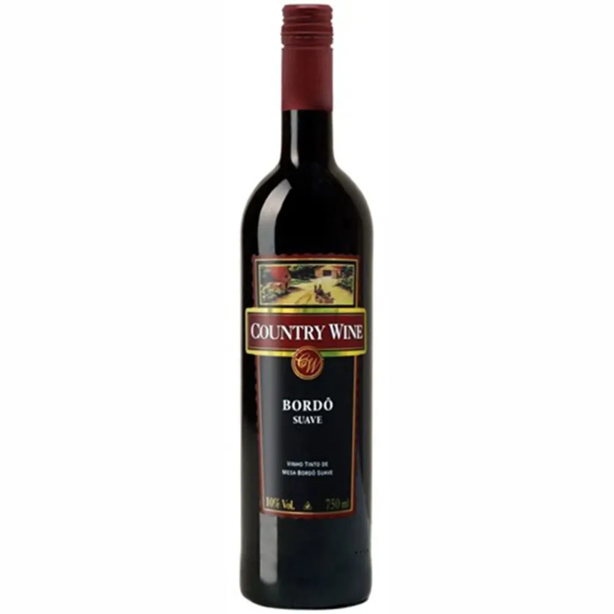 Vinho Country Wine Bordô Suave 750ml