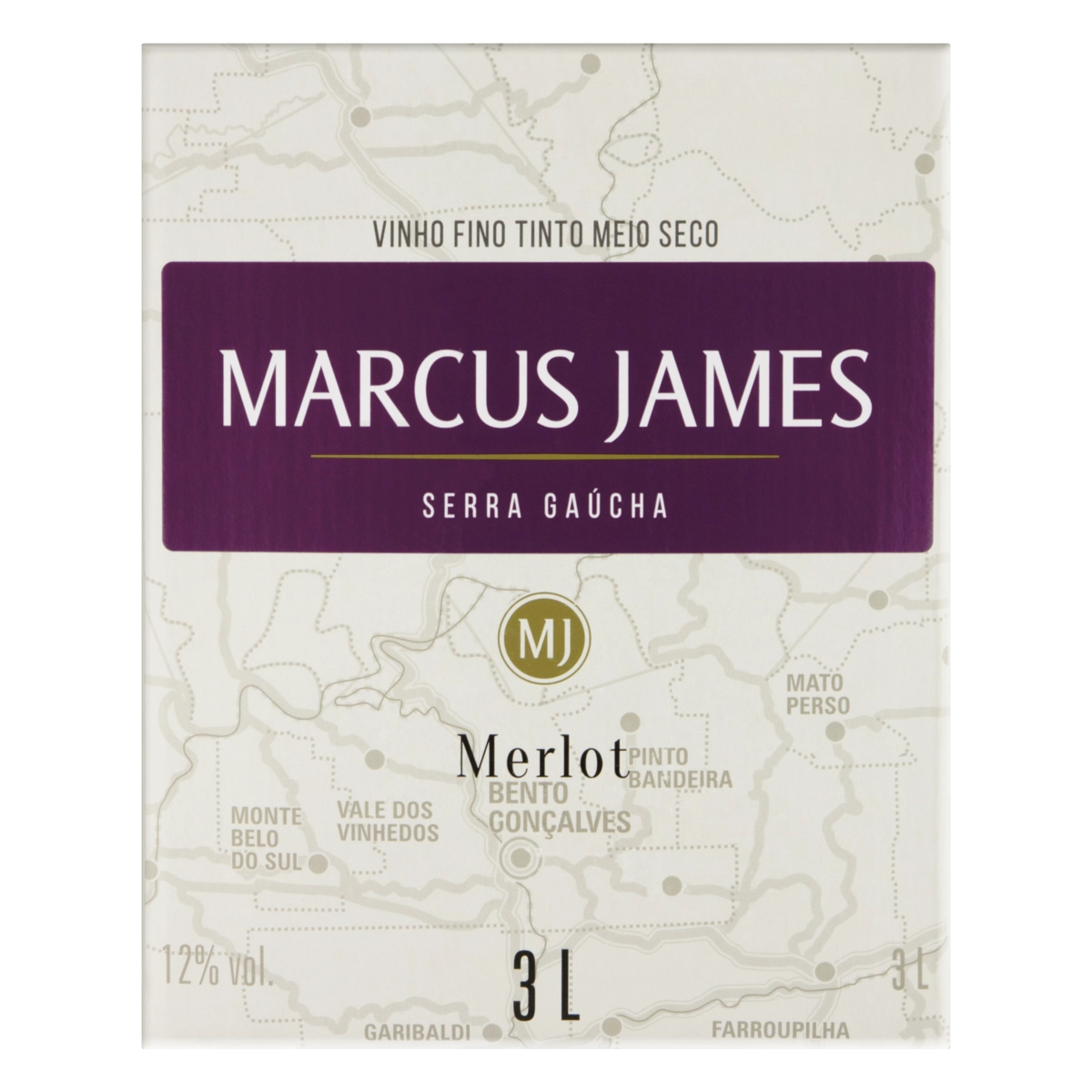 Vinho Marcus James Merlot Bag in Box 3L