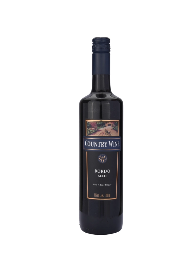 Vinho Country Wine Bordô Seco 750ml