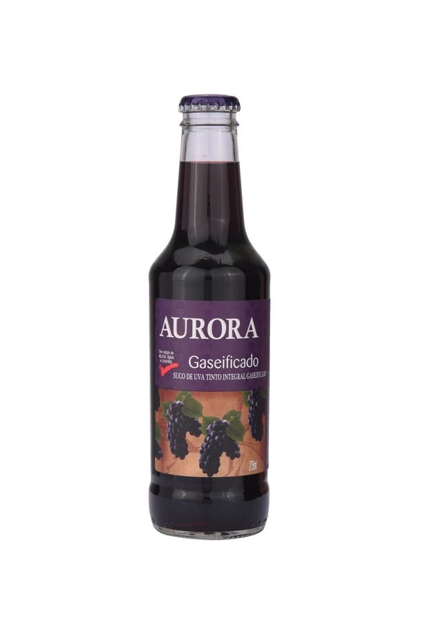 Suco Gaseificado Integral Uva Aurora Garrafa 275ml