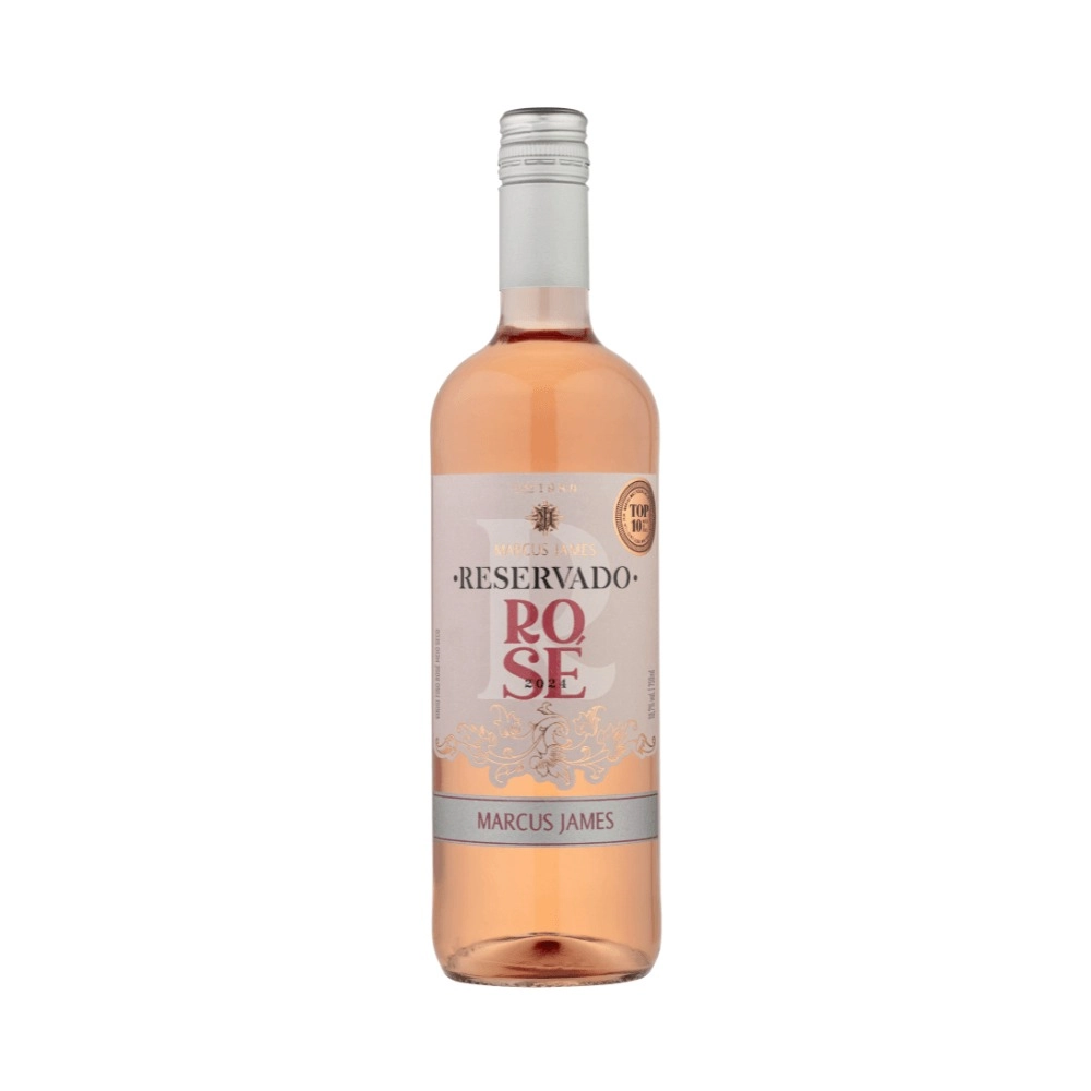 Vinho Brasileiro Rosé Meio Seco Reservado Marcus James Serra Gaúcha Garrafa 750ml