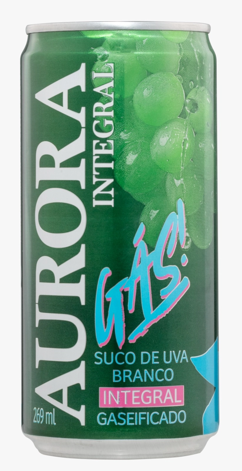 Suco Gaseificado Integral Uva Branco Aurora Lata 269ml