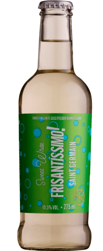 Vinho Brasileiro Branco Suave Saint Germain Frisantíssimo Sweet White Garrafa 275ml