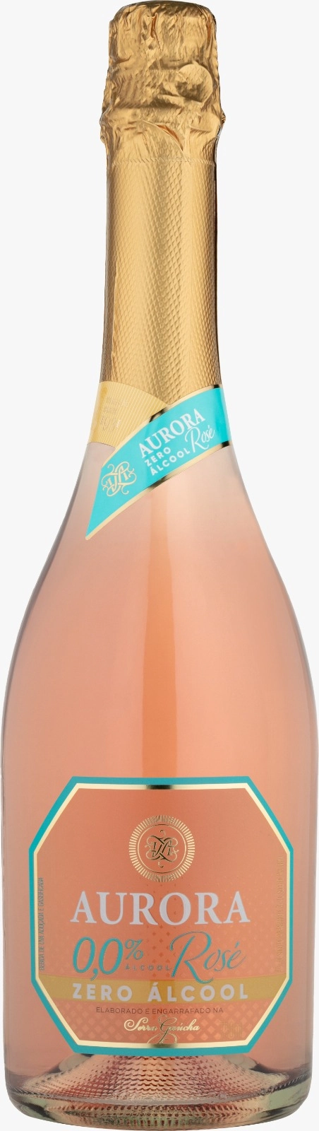 Espumante Brasileiro Rosé Zero álcool Aurora Serra Gaúcha Garrafa 750ml
