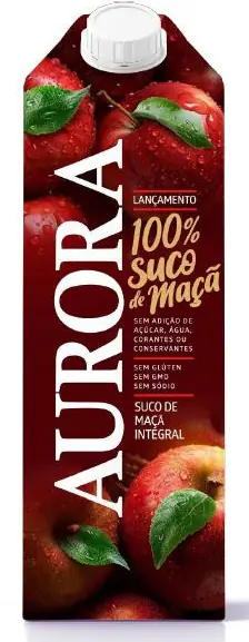 Suco Integral Maçã Aurora Caixa 1,5l