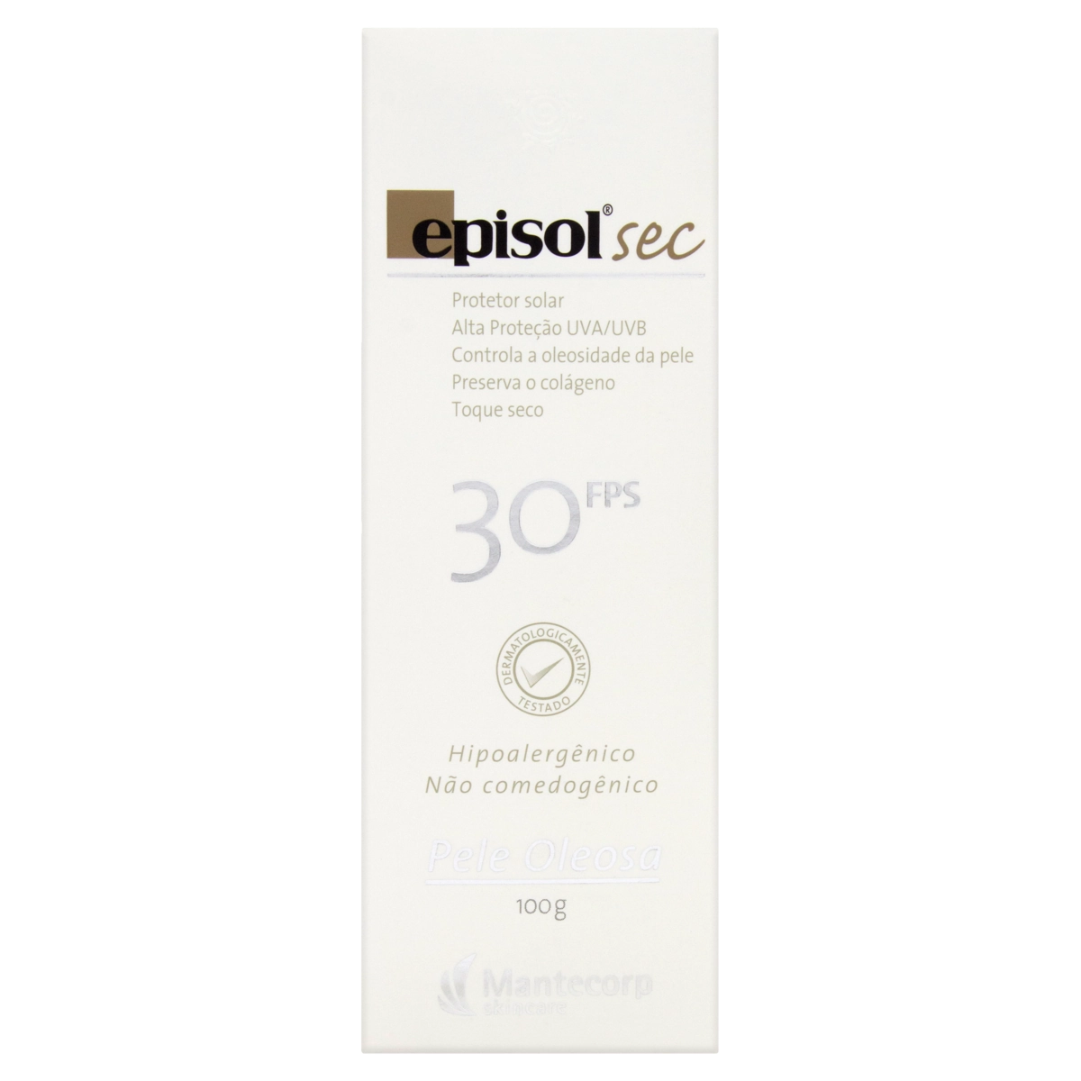 Protetor Solar Fps 30 Sem Fragrância Mantecorp Skincare Episol Sec Caixa 100g