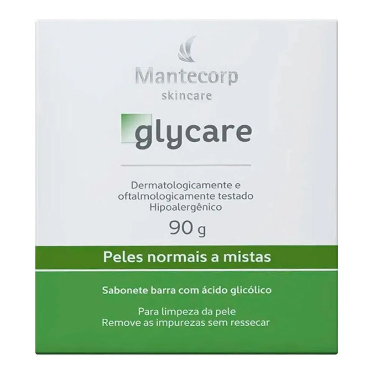 Sabonete Facial em Barra Mantecorp Glycare Peles Normais a Mistas 90g