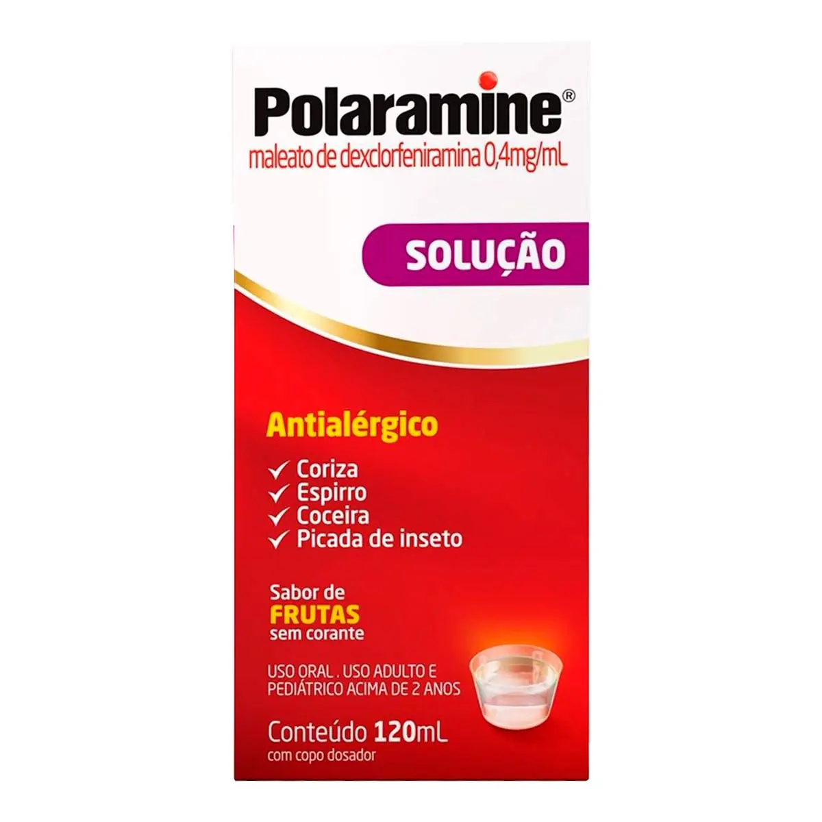 Antialérgico Polaramine 0,4mg/ml Solução com 120ml
