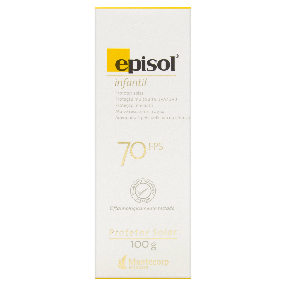 Protetor Solar Corporal Infantil Episol FPS70 - 100g