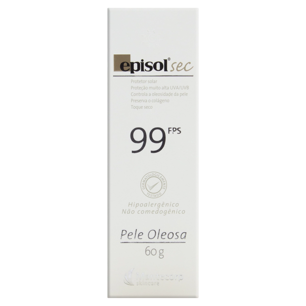 Protetor Solar Fps 99 Sem Fragrância Mantecorp Skincare Episol Sec Caixa 60g
