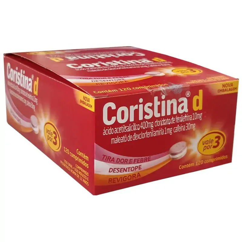 Coristina D 1 10 30 400mg Cx 120 Comp 30 Bl X 4