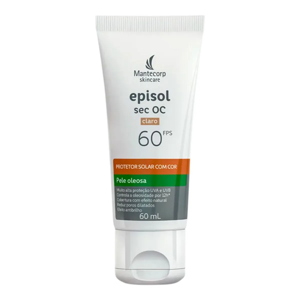 Protetor Solar Episol Sec Oc Claro Fps60 Mantecorp 60ml