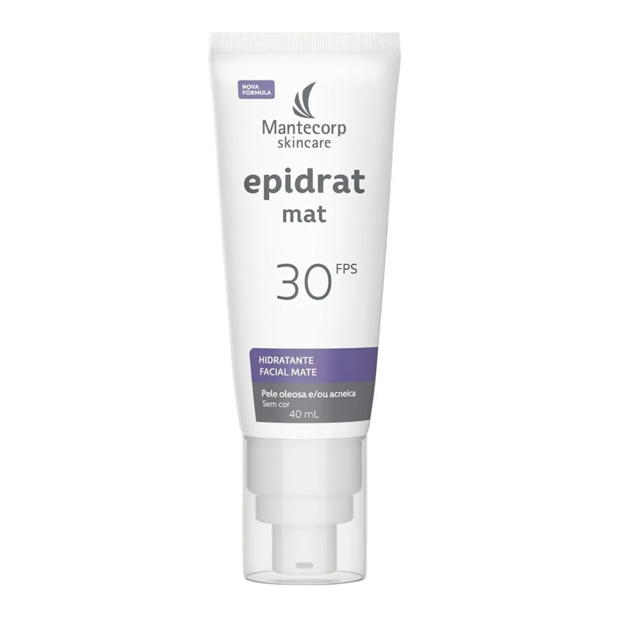 Protetor Solar Hidratante Fps 30 Mantecorp Skincare Epidrat Mat Caixa 40ml