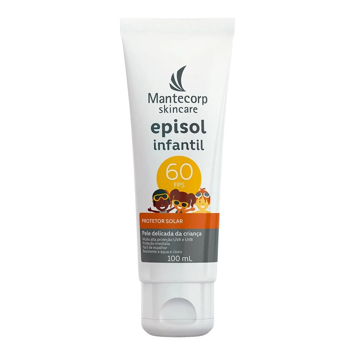 Protetor Solar Infantil Fps 60 Mantecorp Skincare Episol Bisnaga 100ml