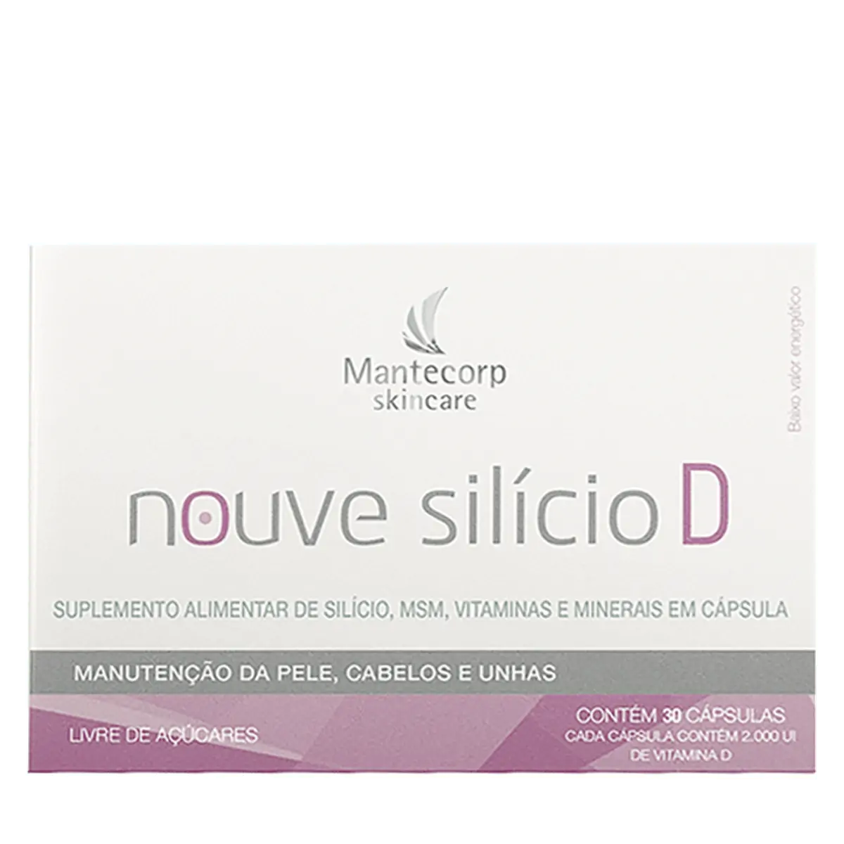 Suplemento Alimentar Mantecorp Zero Açúcar Nouve Silício D 30 Cápsulas