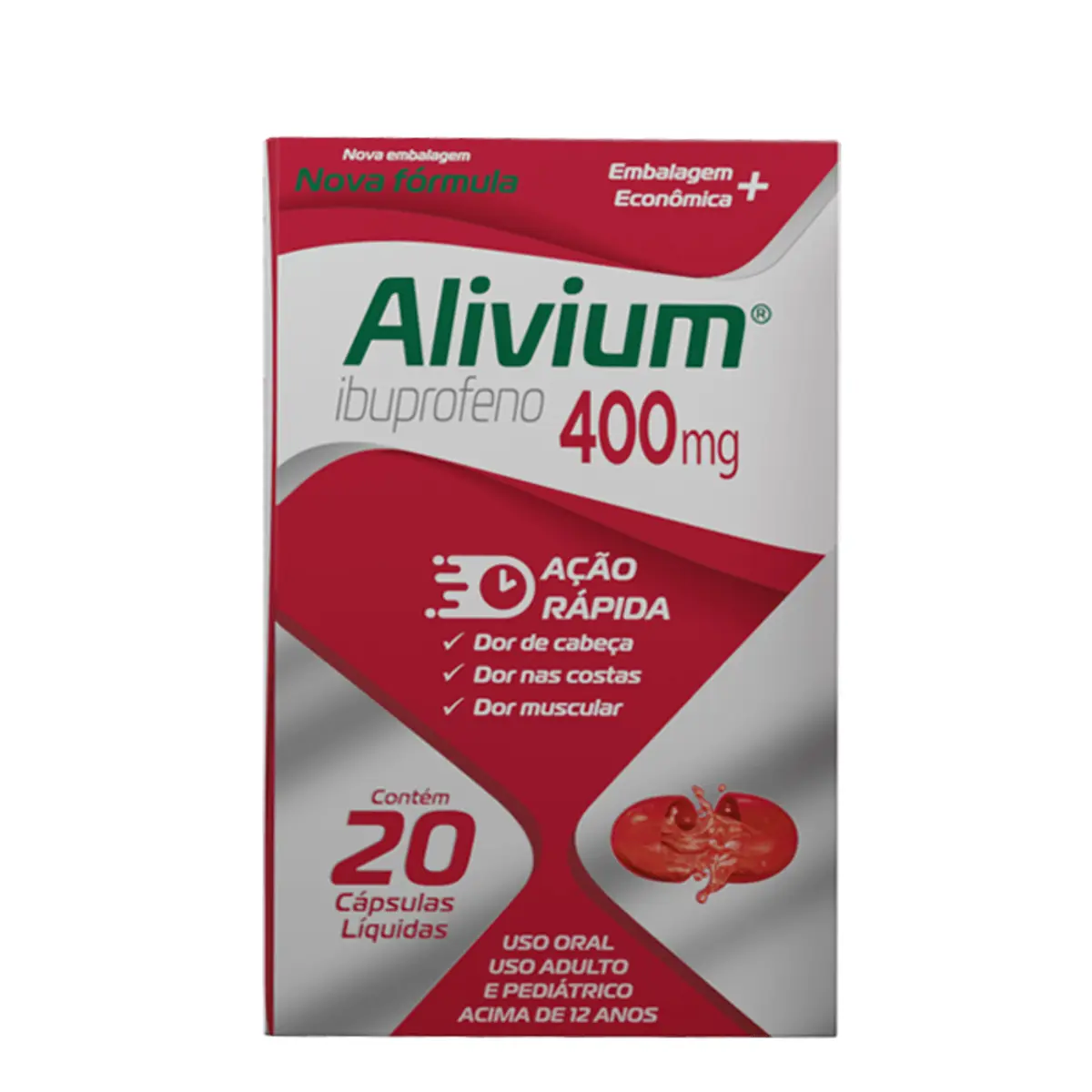 Alivium 400mg Cx 20 Cap