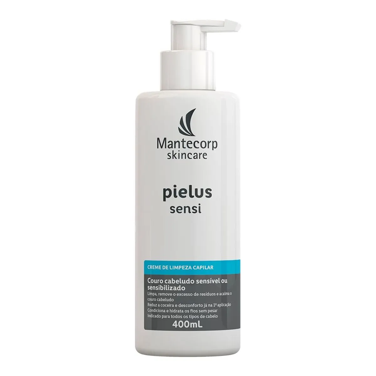 Creme De Limpeza Capilar Mantecorp Skincare Pielus Sensi Frasco 400ml