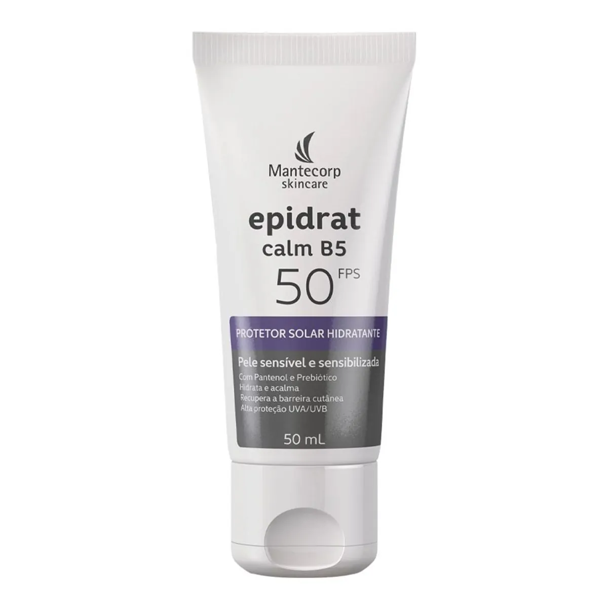 Protetor Solar Hidratante Fps 50 Mantecorp Skincare Epidrat Calm B5 Caixa 50ml
