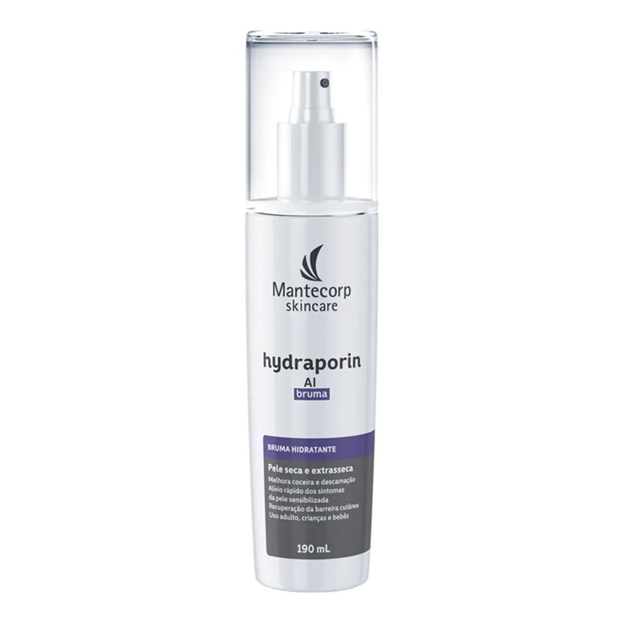 Bruma Hidratante Sem Fragrância Mantecorp Skincare Hydraporin Ai Frasco 190ml Spray
