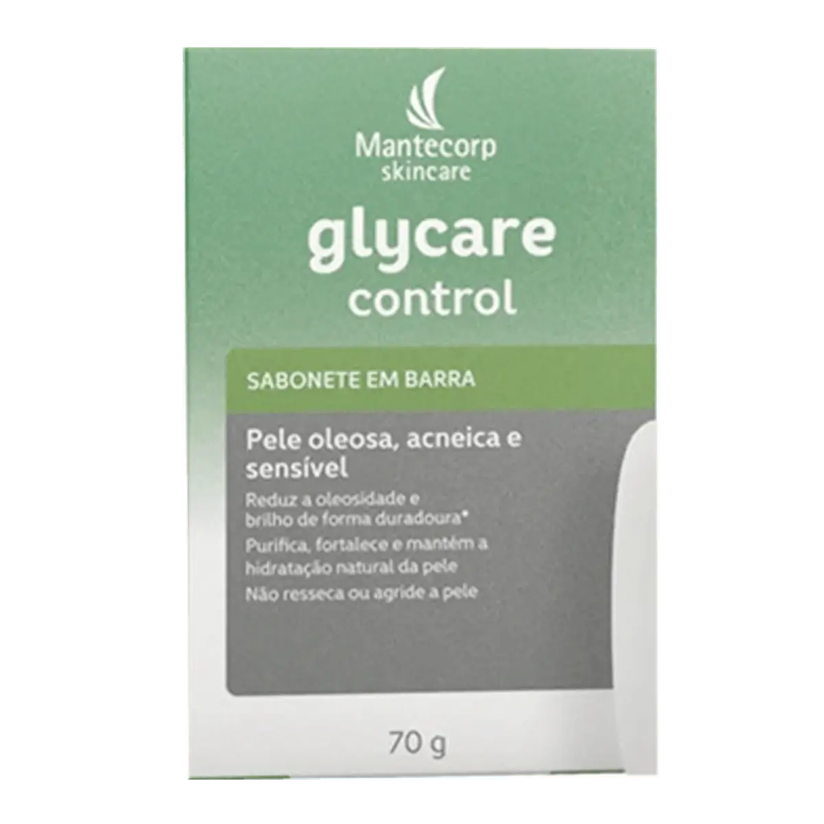 Sabonete Barra Mantecorp Skincare Glycare Control Caixa 70g
