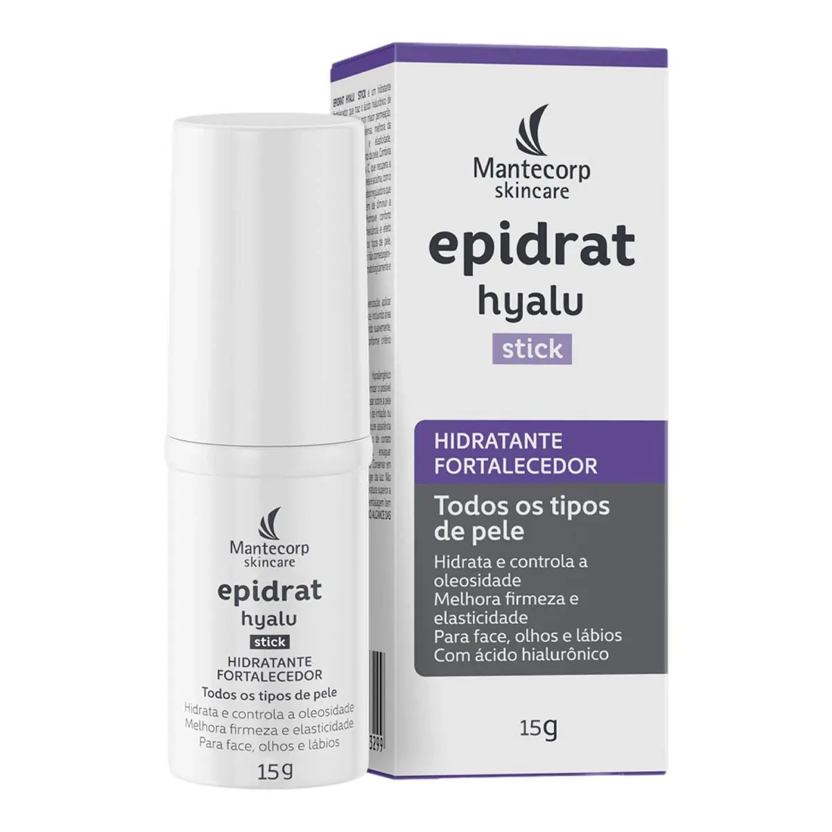 Hidratante Stick Fortalecedor Facial Mantecorp Skincare Epidrat Hyalu 15g