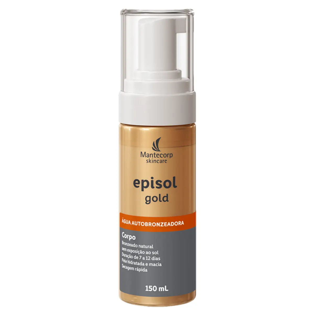 água Autobronzeadora Mantecorp Skincare Episol Gold Frasco 150ml