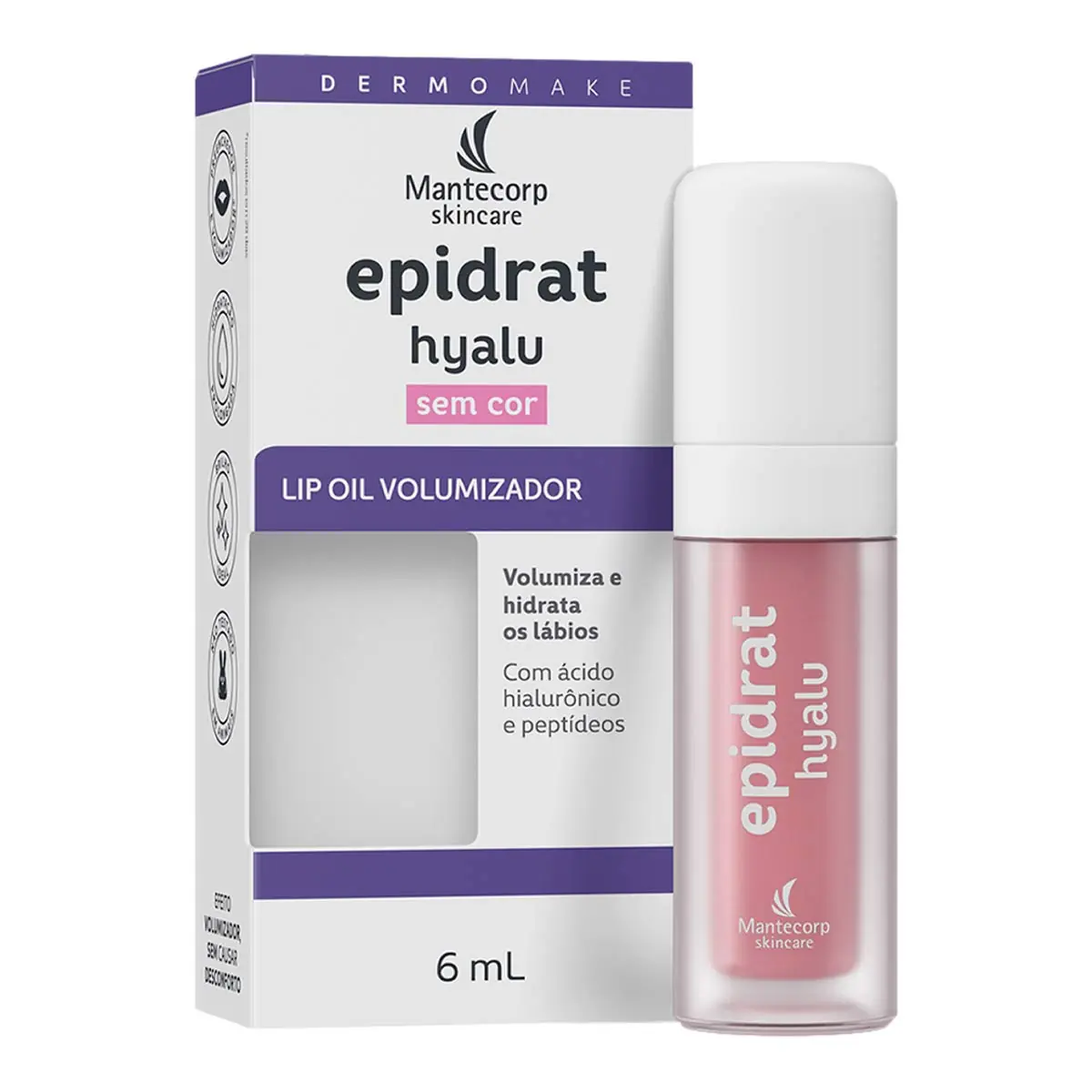 Lip Oil Sem Cor Mantecorp Skincare Epidrat Hialu 6ml